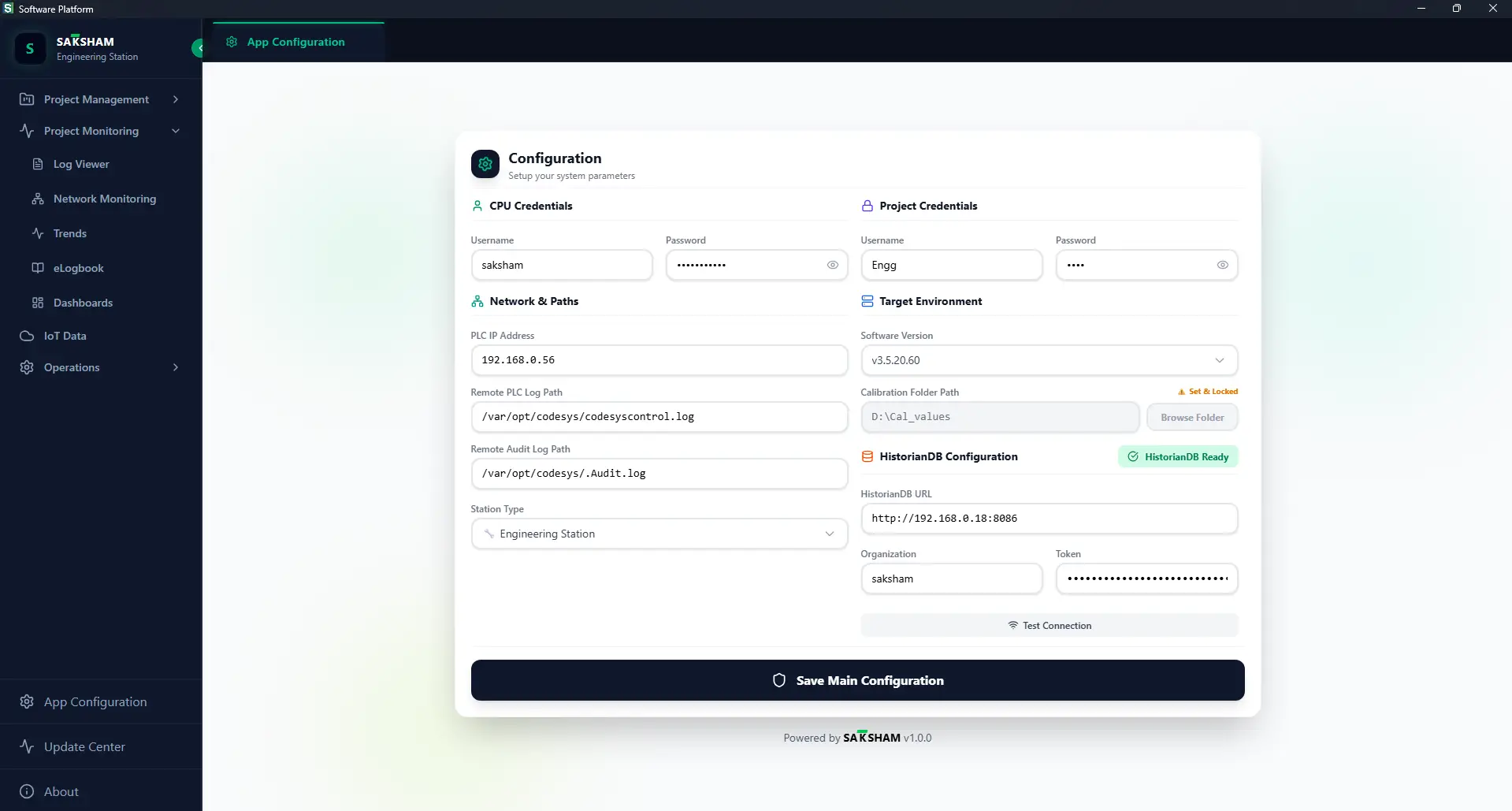 Main Dashboard