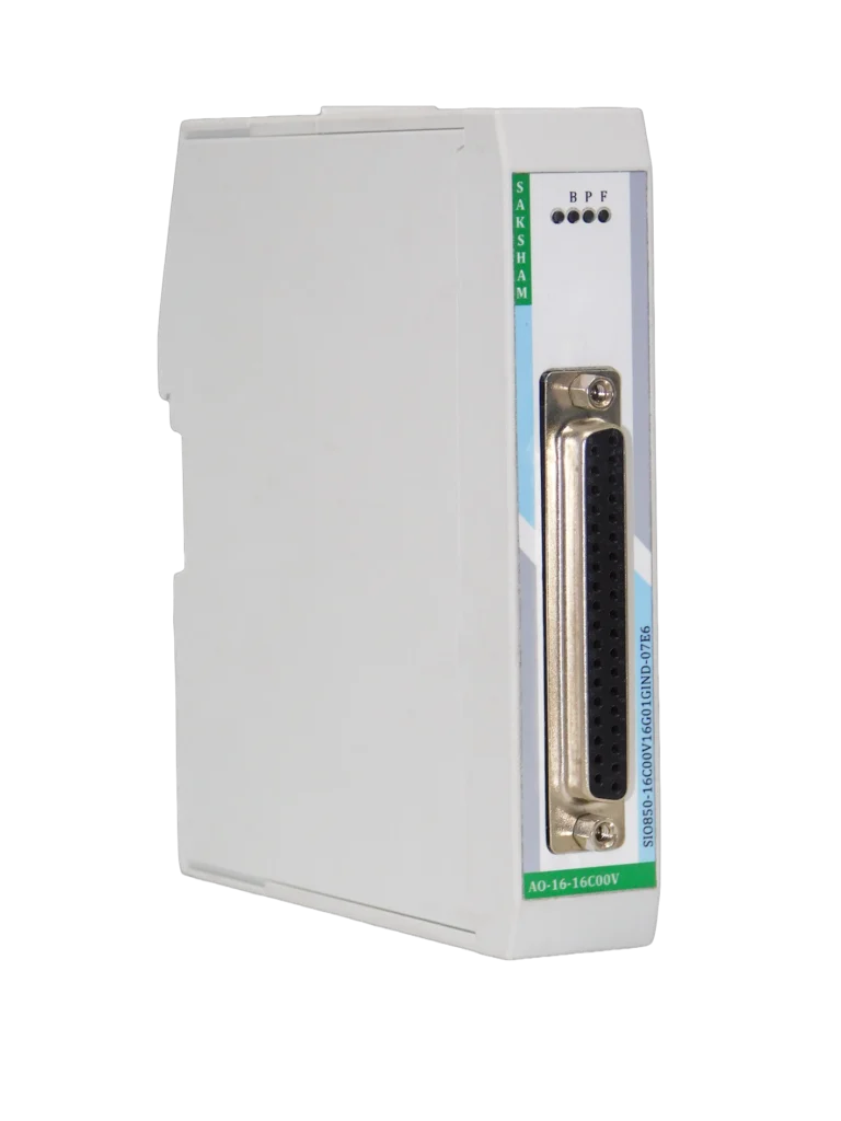 16 channel analog output PLC module Saksham S800 series